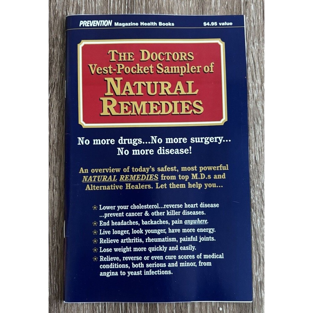 The Doctors Vest-Pocket Sampler Natural Remedies Prevention Magazine Health Book